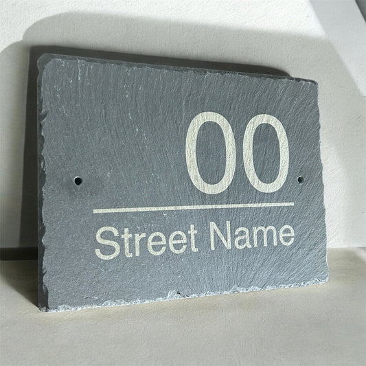 Slate House Sign