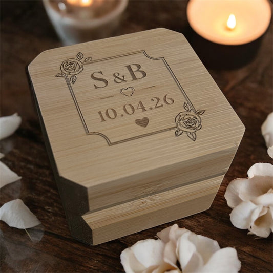 Personalised Wooden Ring Box