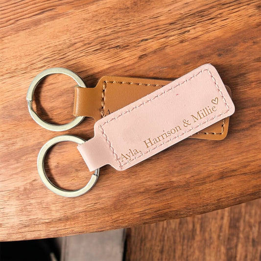 Personalised Flower Keyring with names